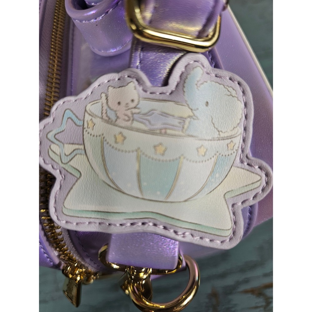Loungefly Sanrio Little Twin Stars Carnival Crossbody Bag Purple SANTB1697 NEW - Picture 6 of 8